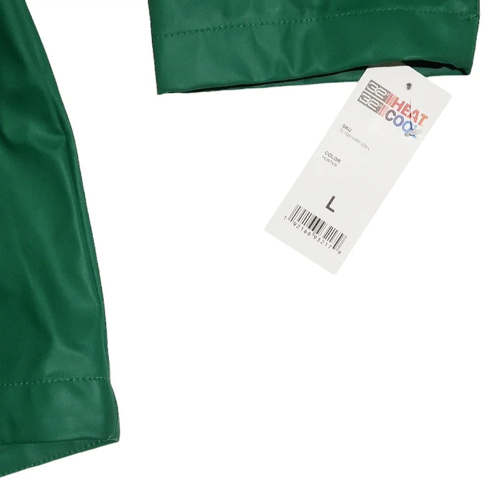 32 Degrees Womens Waterproof Rain Anorak Hooded Jacket Hunter Green Large NWT - Picture 2 of 8